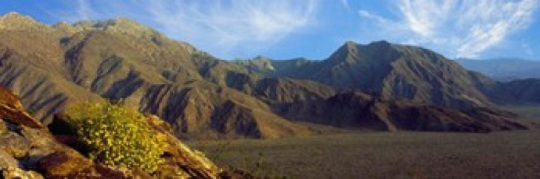 Mountains in Anza Borrego Desert State Park Borrego Springs California USA Canvas Art - Panoramic Images (18 x 6)