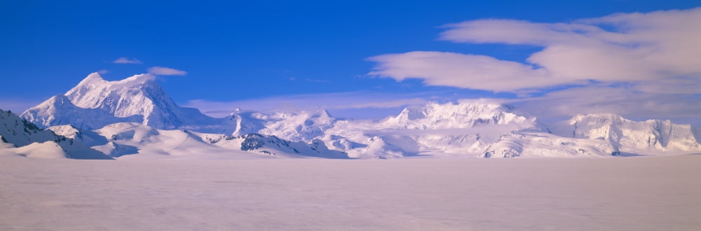 Mountains in Wrangell-StElias National Park Alaska Canvas Art - Panoramic Images (27 x 9)