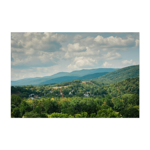 Mountains near Keyser - Keyser West Virginia Photography Unframed Wall Art Print 5 x 7 inches