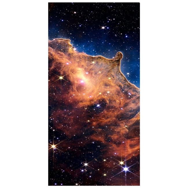 "Mountains of the Carina Nebula A" Frameless Free Floating Reverse Printed Tempered Glass Wall Art