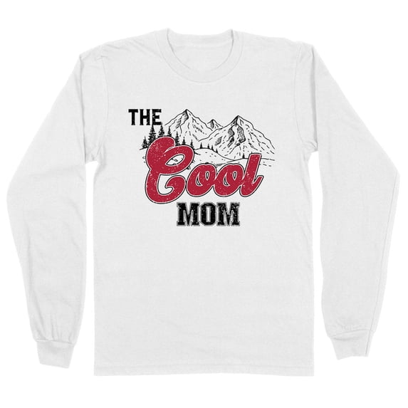 Mountains the Cool Mom Long Sleeve Shirt Unisex 2X-Large White