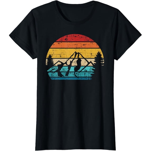 Mountains vintage Camping T-Shirt