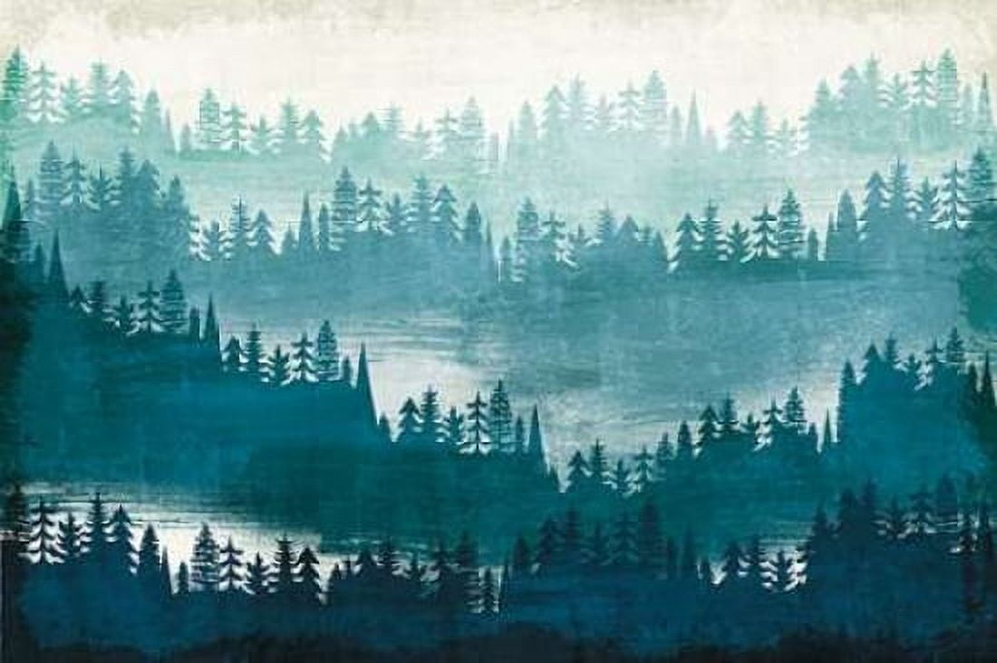 Mountainscape Blue Canvas Art - Michael Mullan (24 x 36)
