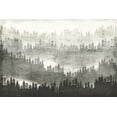 thumbnail image 1 of Mountainscape | Grey and White Abstract Mountain Range Silhouette by Michael Mullan; One 18x12in Unframed Paper Poster, 1 of 1