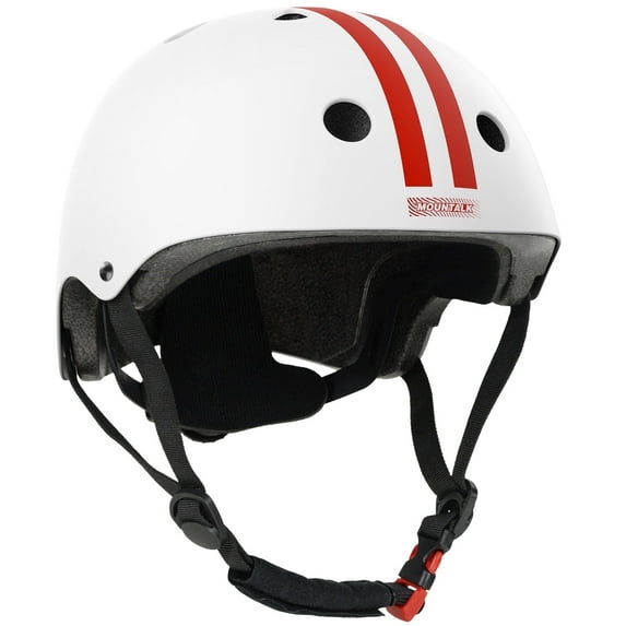 Kids Bike Helmets,Bicycle/Skateboard/Skating Helmet/Matte White, Large Size for Junior/Youth/Adult Over 10 Years Old