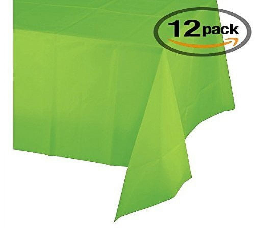 Mountclear 12Pack Disposable Plastic Tablecloths 54 x 108 Inch size