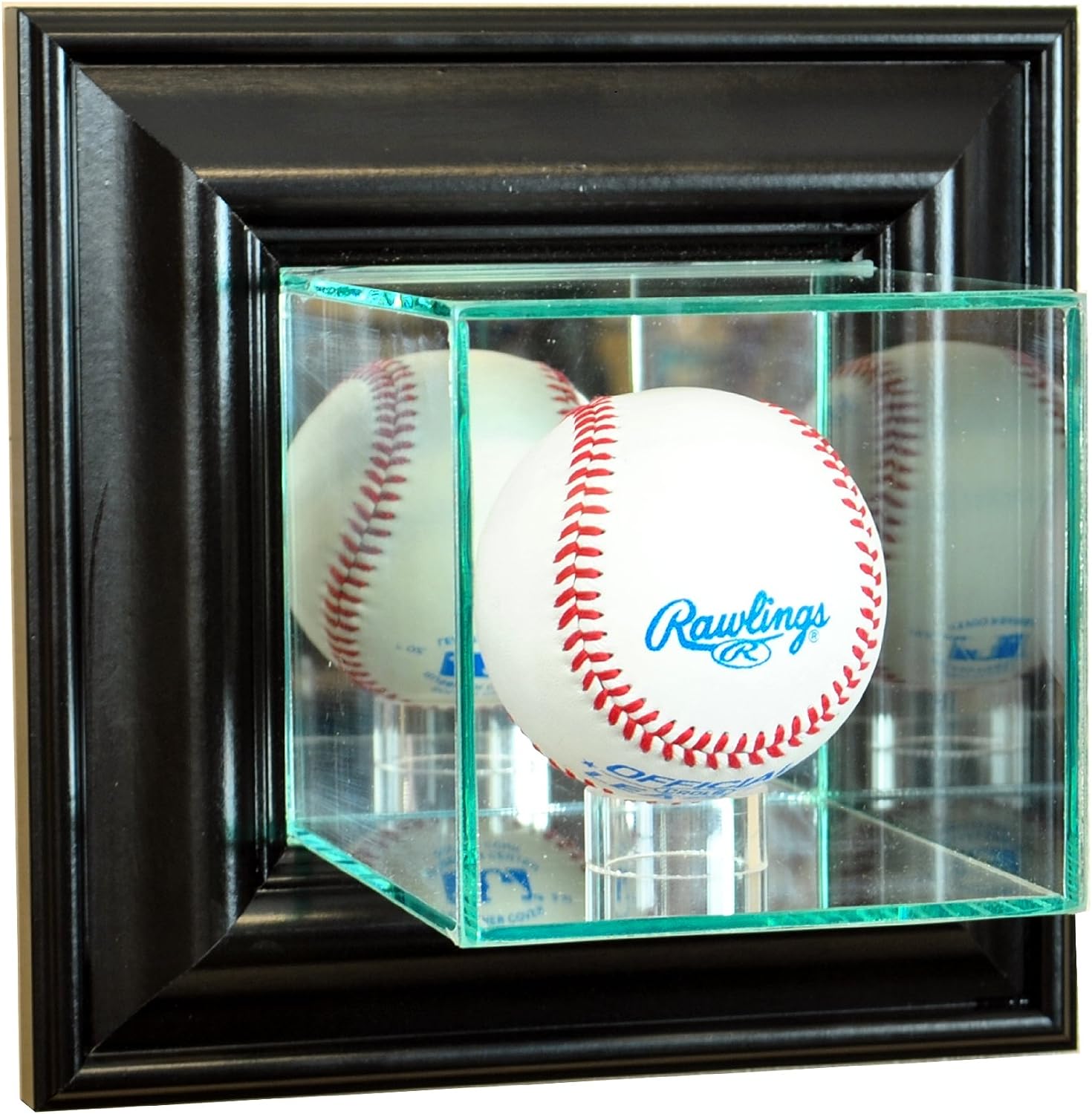 Mounted Baseball Glass Display Case