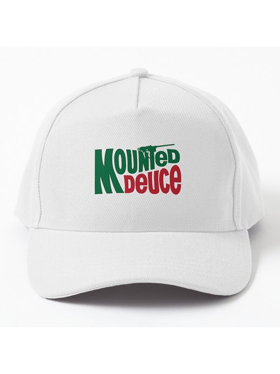 Mounted Deuce Baseball Cap, Military Vehicle Statement Graphic Design, Classic Hat