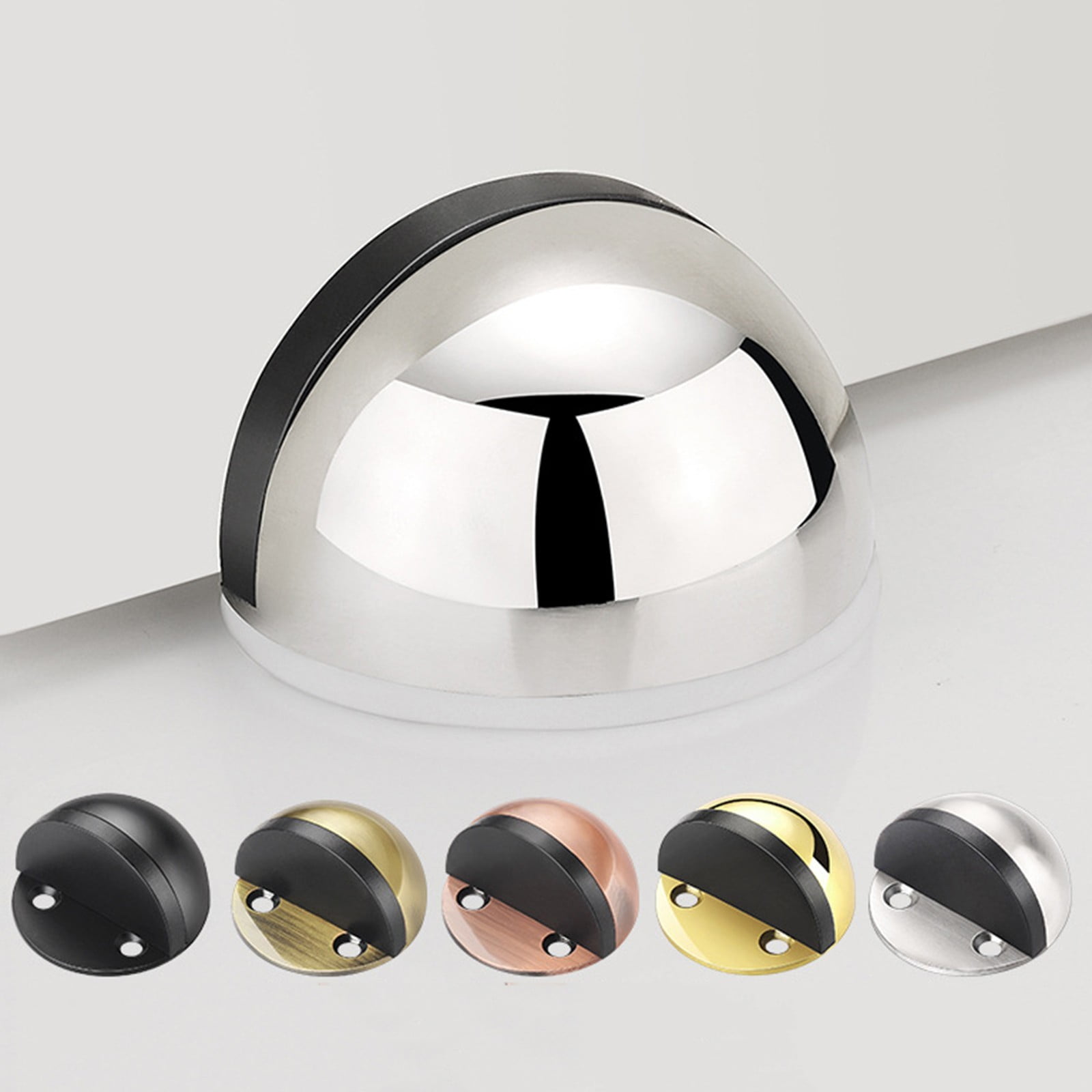 Mounted Dome Shaped Door Stop,Easy to Install Door Stopper , Inhibits