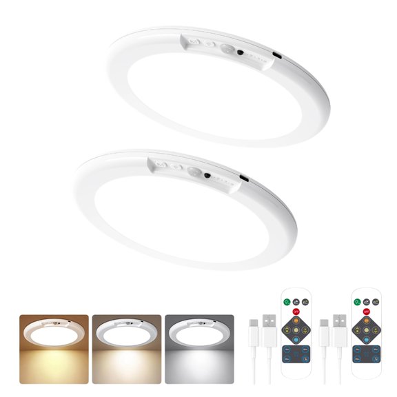 Mounted LED Ceiling Light With Human Body Detection Battery Operated Wall Lamp For Garage Cabin Storage Room