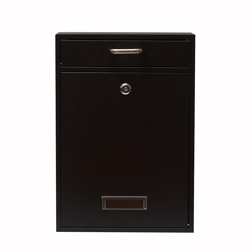 Mounted Locking Vertical Dropbox Mailbox Safe And Secure (Large