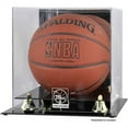 thumbnail image 1 of Mounted Memories NBA Golden Classic Logo Basketball Display Case, 1 of 7