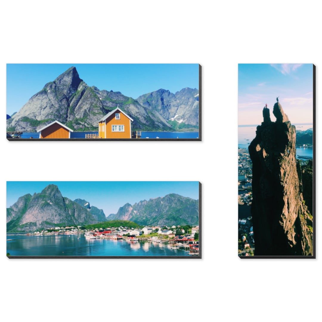 Mounted Set of 3 Gallery Wall