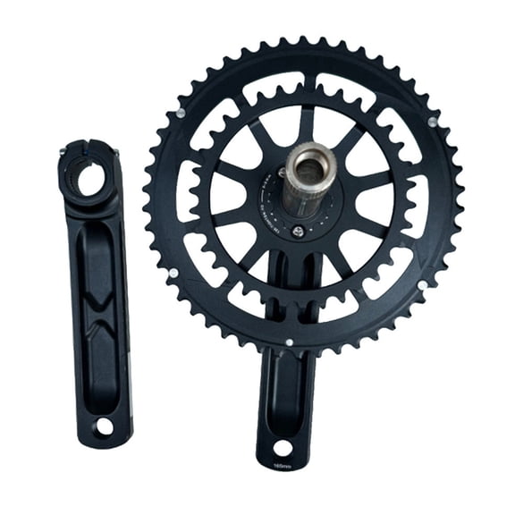 Mountian Bike 165mm Crankset with 34T-50T Double Chainring for 9/10/11 Speed Road Bike for Cycling Round Bike Crankset