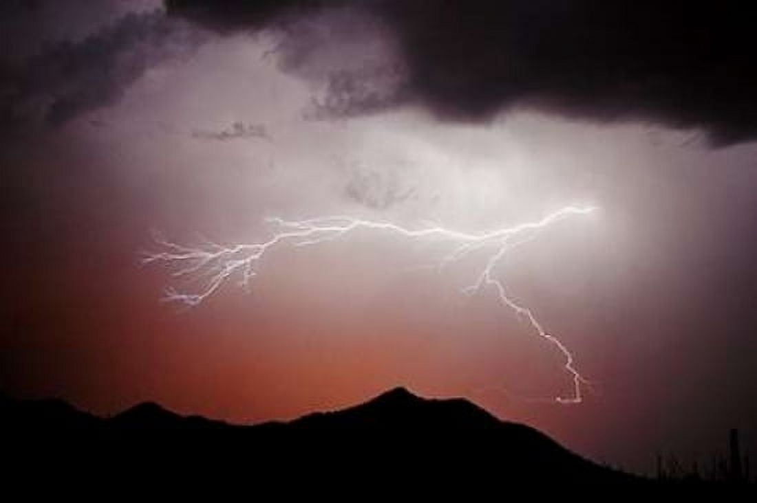 Mountian Lightning Canvas Art - Douglas Taylor (12 x 18)