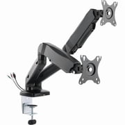 Mounting Arm for Monitor - Black - 2 Display Supported - 75 x 75 & 100 x 100 VESA Standard