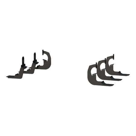 Mounting Brackets for 6" Oval Side Bars Fits select: 2007-2019 CHEVROLET SILVERADO, 2007-2019 GMC SIERRA