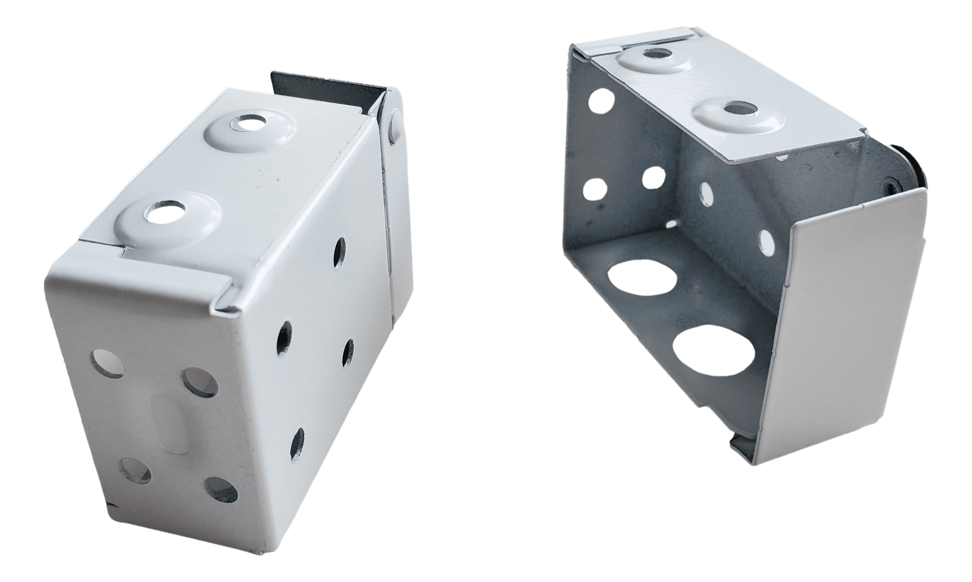 Mounting Brackets for Low Profile 2 Inch Horizontal Blinds in White for