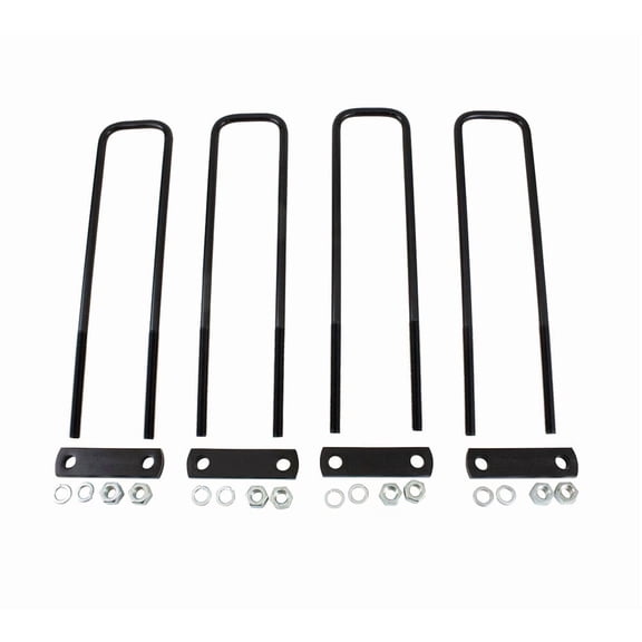 Mounting Kit for Headache Racks - 20" Square U-Bolt Kit with Tie Bars for Securing Truck Boxes to Chassis Frames - Cab Rack Installation Kit - Includes U-Bolts Tie-Plates Nuts