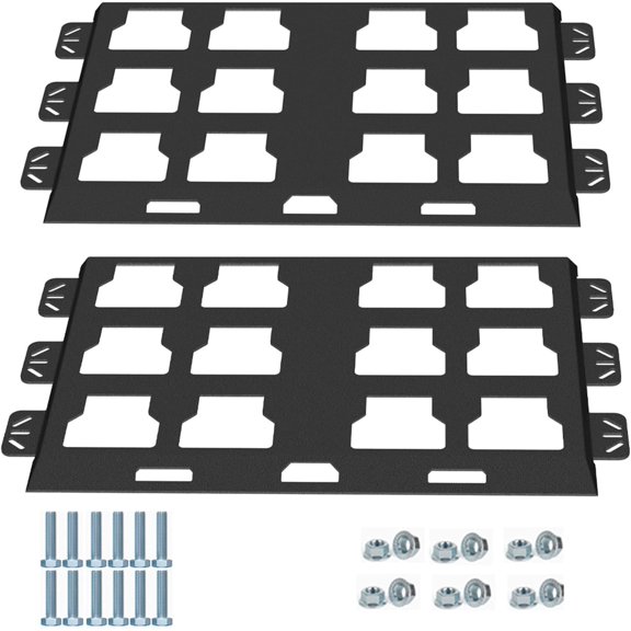 Mounting Plate Compatible with Milwaukee Packout, Full Plate-Black-2