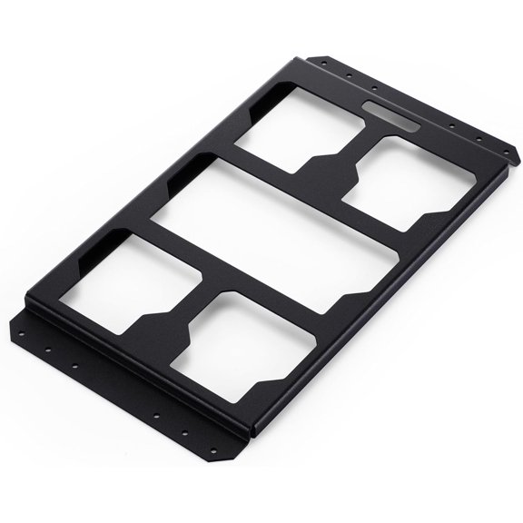 Mounting Plate Toolbox Aluminum Steel Mounting Base Storage Toolbox on Wall or Floor(Half Plate)