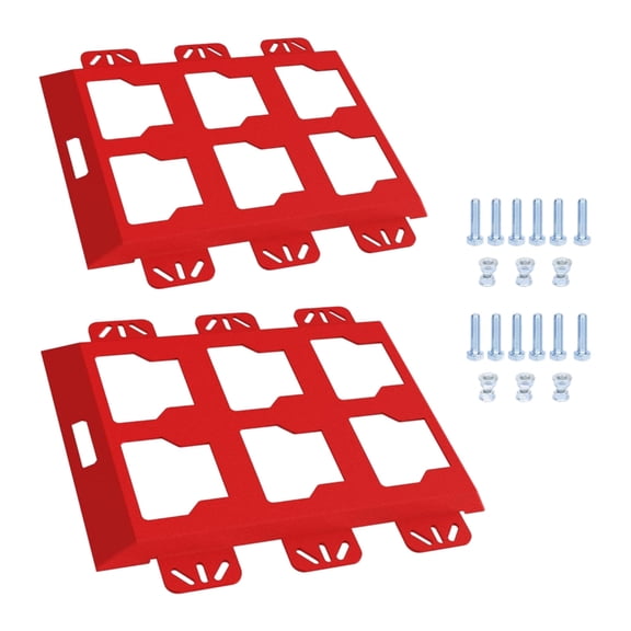 Mounting Plate for Packouts, 100Lbs, Metal with Powder Coat, for Tool Storage and Organization System Half Plate