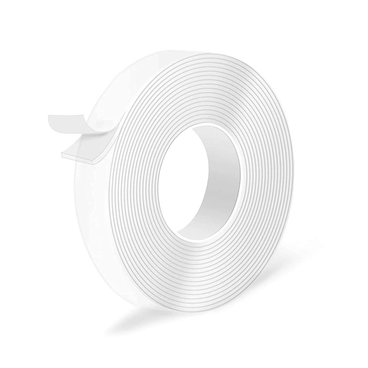 Double Sided Mounting Tape 1in X 10ft – Clear Acrylic Heavy Duty Waterproof Foam Tape For Car, Home & Office