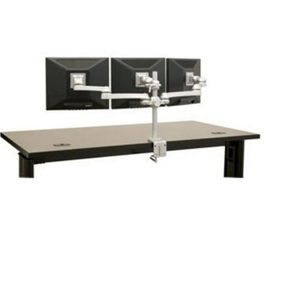 Mounts 3 Flat Panel Monitor Arm