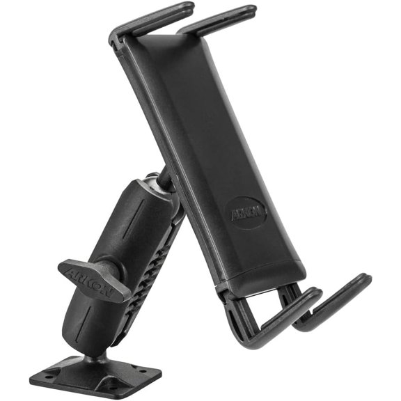 Mounts - Car Phone Holder | Secure Grip | Heavy Duty | Drill Base Car Phone Mount | Spring-loaded holder expands up to 7.25 inches | For iPhone, Samsung, Google, Nokia, and other Smartphones