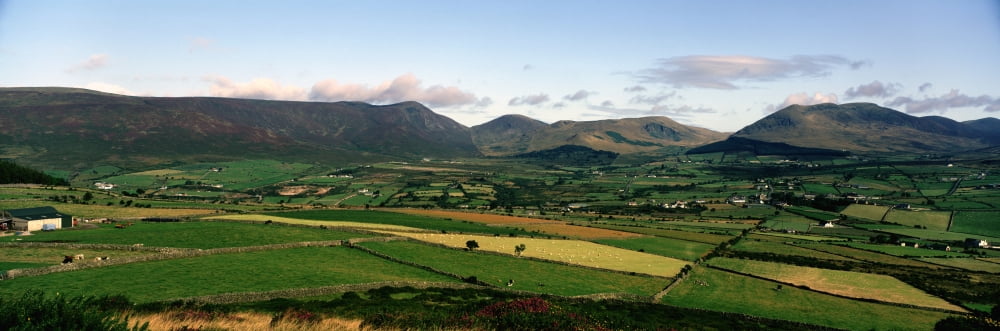Mourne Mountains Co Down Ireland Canvas Art - The Irish Image Collection Design Pics (36 x 12)