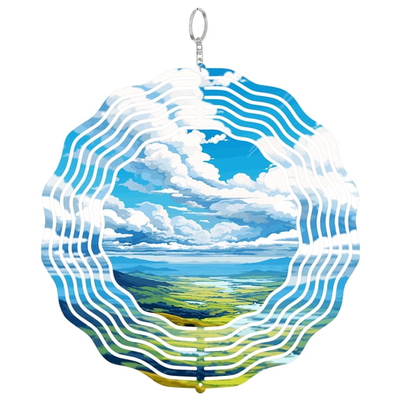 Mourne Mountains UK 3D Wind Spinner Stainless Steel Kinetic Art Garden Decor Northern Ireland Gift