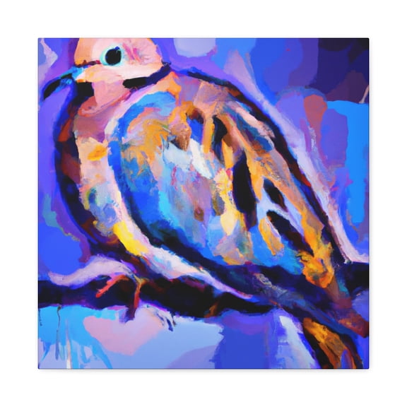 Mourning Dove Fauvism - Canvas