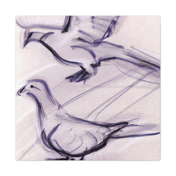 Mourning Dove Grief Century - Canvas