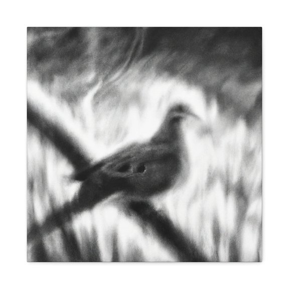 Mourning Dove Impressionism - Canvas