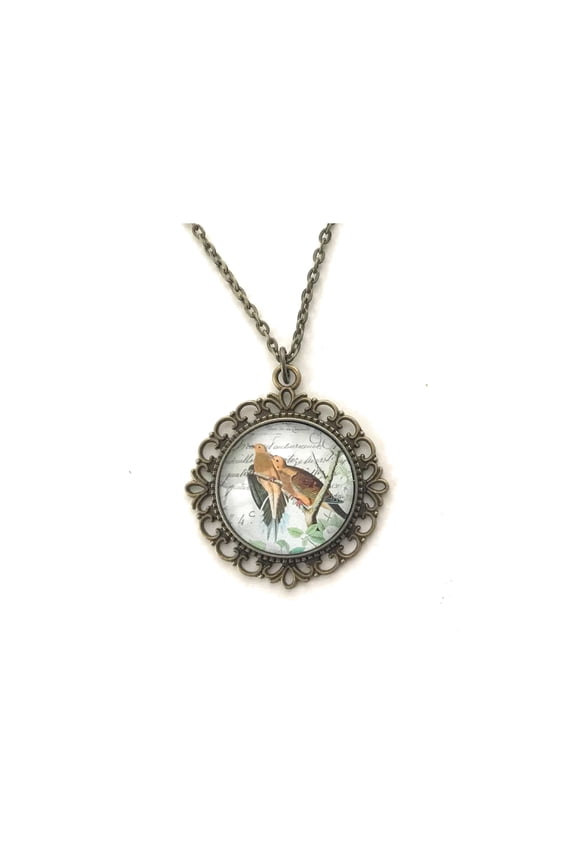 Mourning Dove Necklace for Women - Bird Necklace - Vintage Style Jewelry - Gift for Women - Victorian Inspired