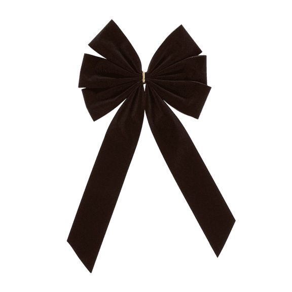 Mourning Funeral Bow - 2 per pack! Black Bow & Tail - 6 Loop - Regular Size