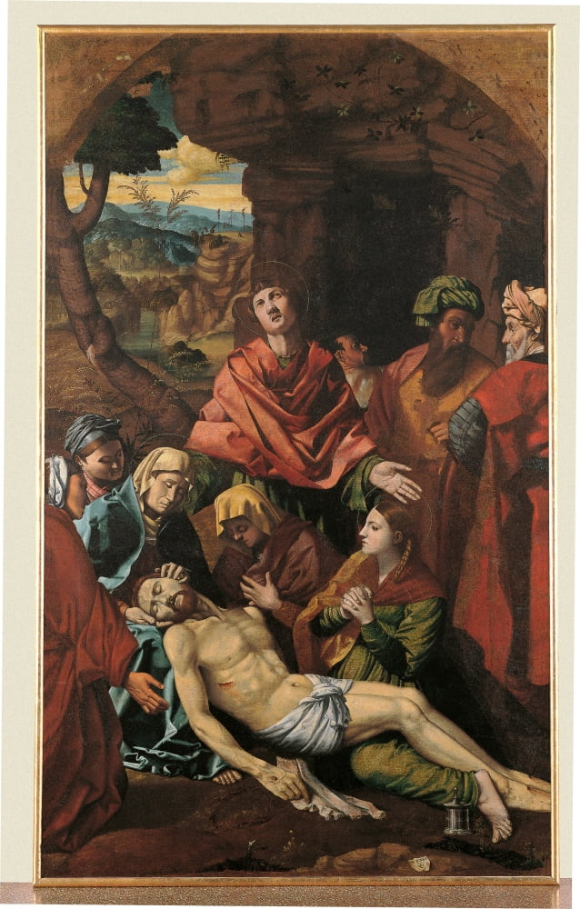 Mourning Jesus Canvas Art - (24 x 36)