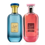Mousaf Azure & Mousuf Wardi Eau de Parfum Spray 100ml 3.4 oz by Ard Al Zaafaran Bundle