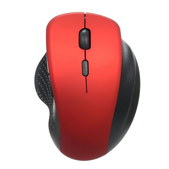 Mouse 2.4G Wireless Optical Vertical Mouse 6 Keys Ergonomic Office Mouse 3 Adjustable Movement Speed Comfortable Hand Feel For PC Laptop Red