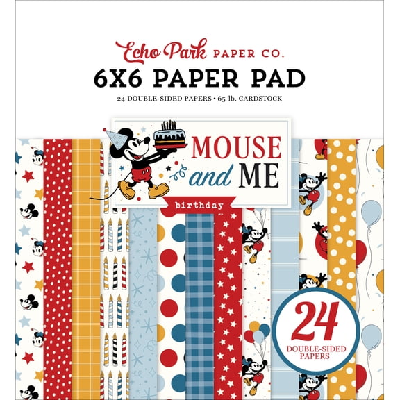 Mouse And Me Birthday 6x6 Paper Pad