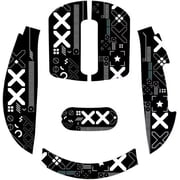 ATTACK SHARK X3 Only Anti-Slip Stiker Wireless Mouse Anti Slip Grip Tape, Set with Mouse Anti-Slip Grip Tape Set for Personal Computer, Mac, Universal, Black, 6 Count