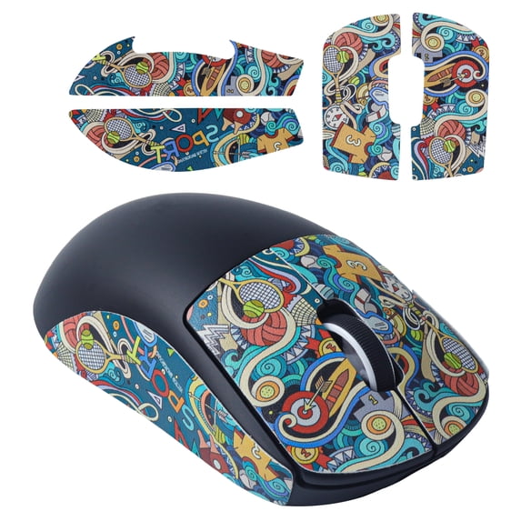 Mouse Anti-Slip Grip Tape fit for Logitech G PRO X Superlight Wireless Gaming Mouse Skin, Sweat Resistant, Easy to Apply, Self-Adhesive Design, Professional Mice Upgrade Kit(Fluorescent yellow)