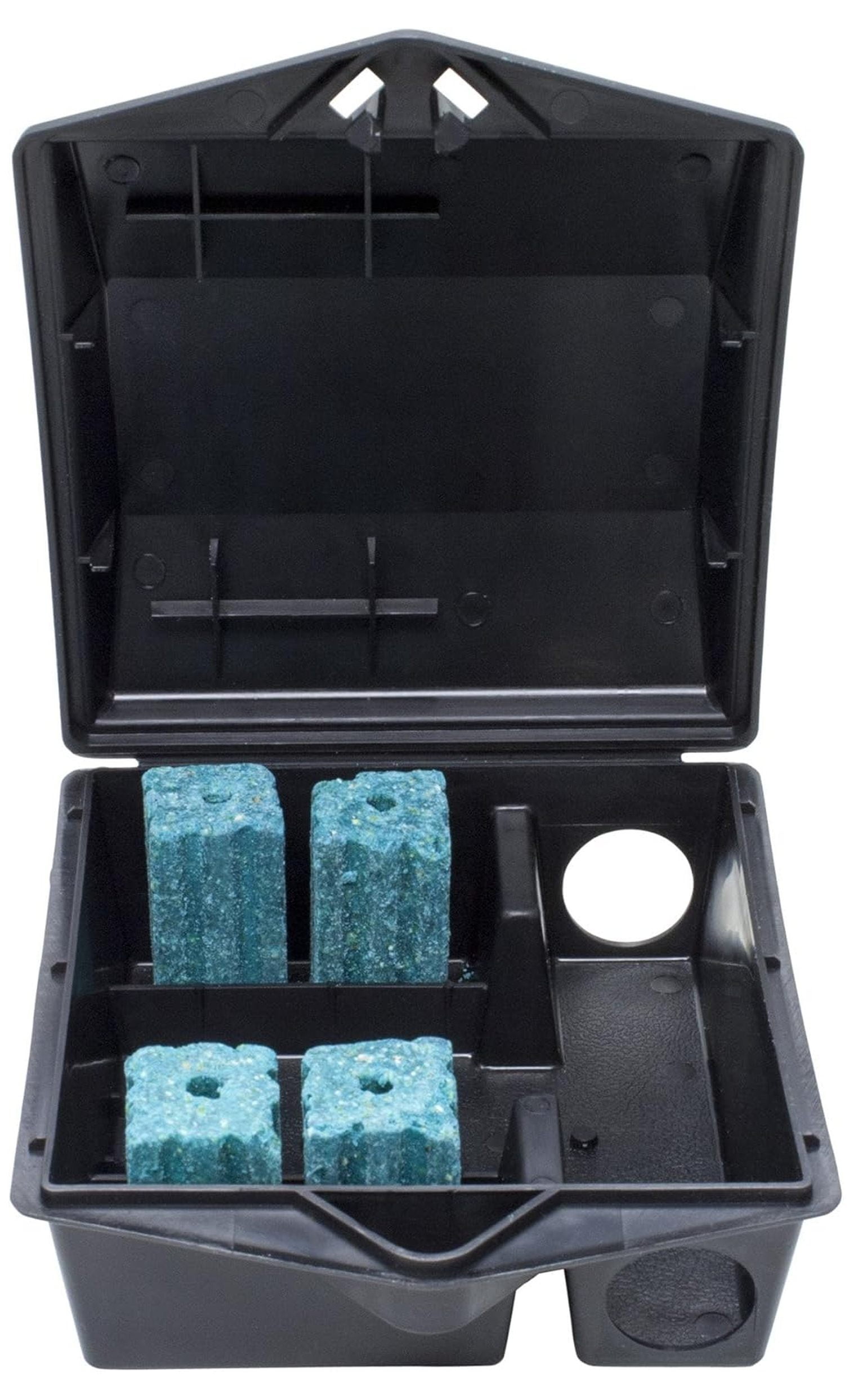 Mouse Bait Station - 12 Stations Blue, Black