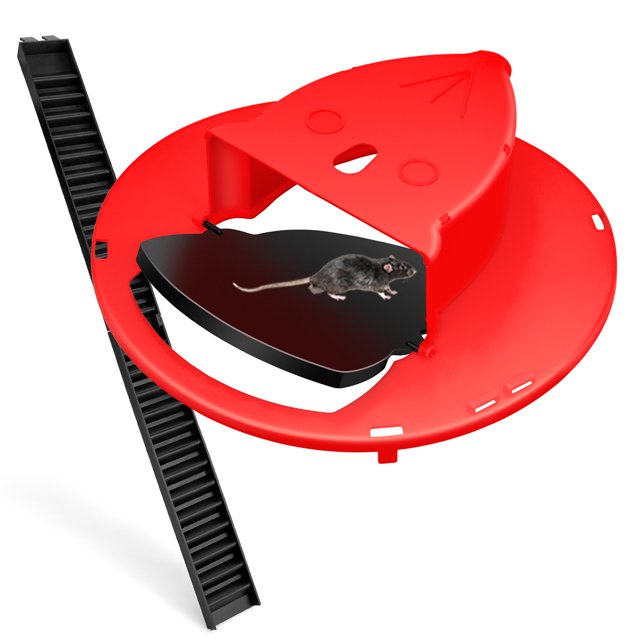 Mouse Bucket Trap, Mouse Automatic Trap Bucket Rotate Lid, Mice Trap