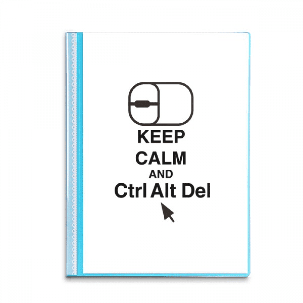 Mouse Button Binder Mouse Control Delete Computer Book Sheet Protectors Portfolio Binder ...