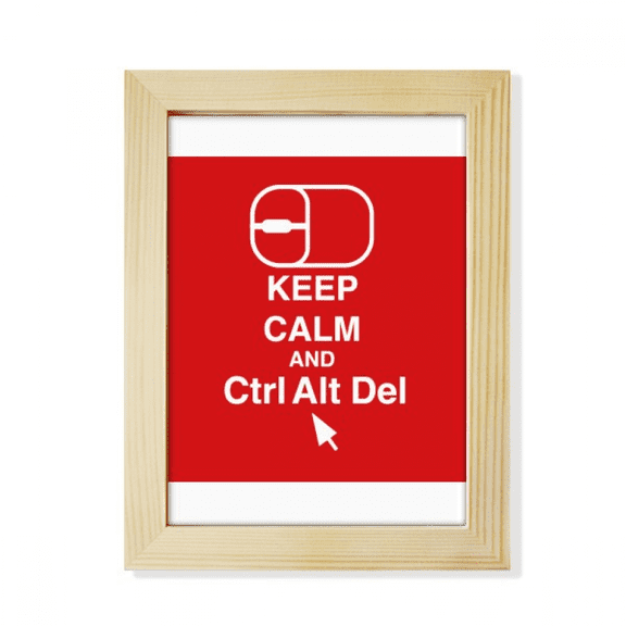 Mouse Control Delete Computer Desktop Adorn Photo Frame Display Art Painting Wooden