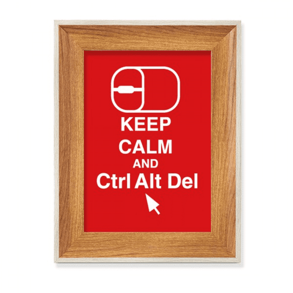 Mouse Control Delete Computer Desktop Wooden Photo Frame Display Picture Art Painting Multiple Sets