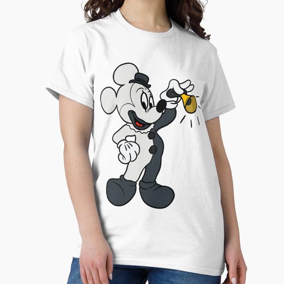 Mouse Creepy Slasher Clown Face Cartoon Parody T-Shirt