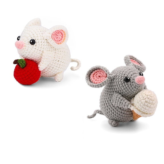 Mouse Crochet Kits for BeginnersAn1ma1Beginner Crochet Kits Beginners Crochet Kits with Crochet Hooks and Threaders
