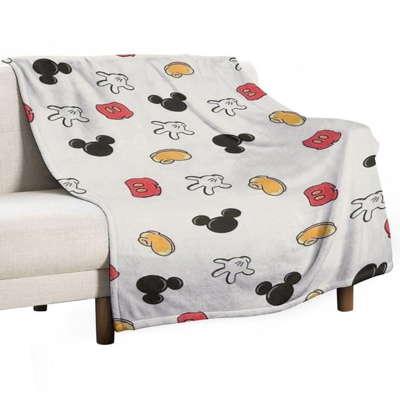 Mouse Design Blanket Soft Throw Warm Lightweight Plush Blanket for Couch Bed Sofa